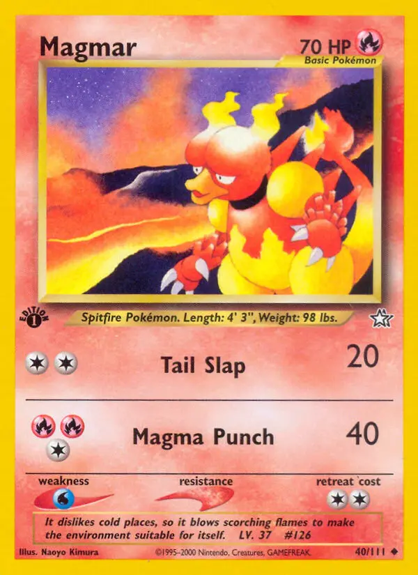 Magmar — Neo Genesis card #40