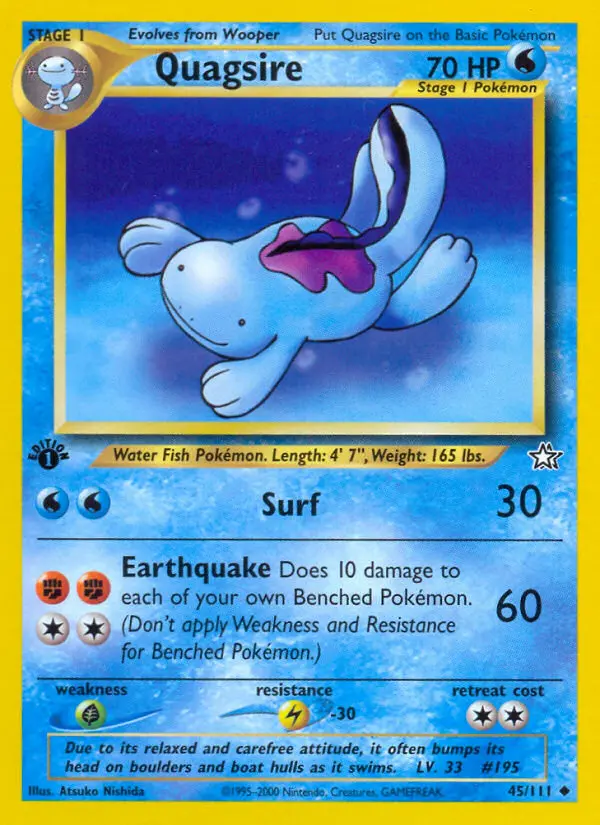 Quagsire — Neo Genesis card #45