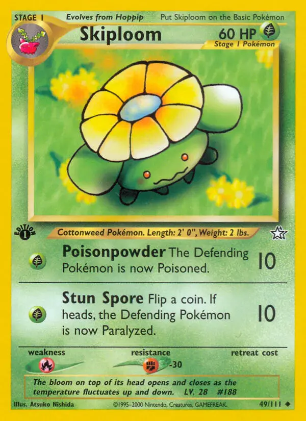 Skiploom — Neo Genesis card #49