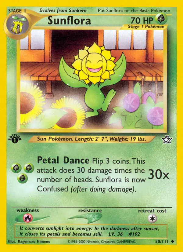 Sunflora — Neo Genesis card #50