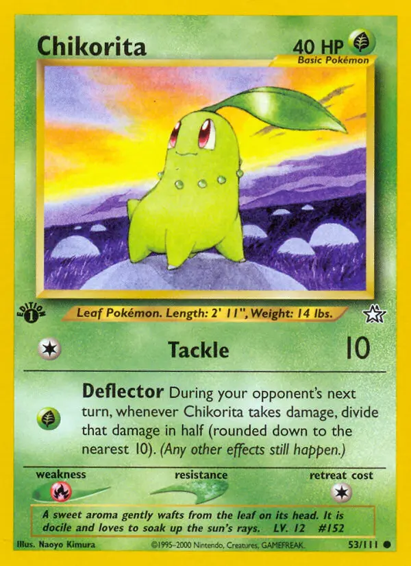 Chikorita — Neo Genesis card #53