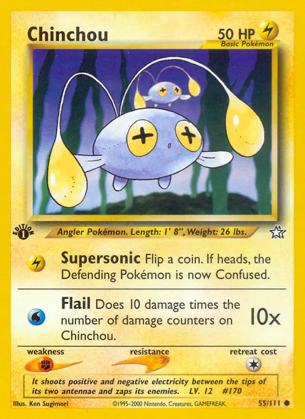 Chinchou — Neo Genesis card #55
