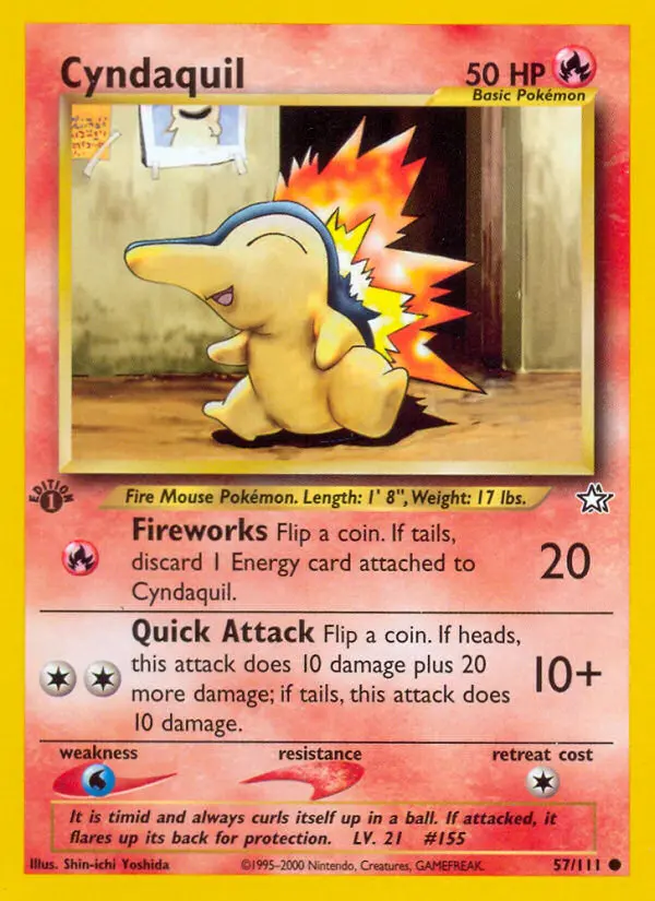 Cyndaquil — Neo Genesis card #57