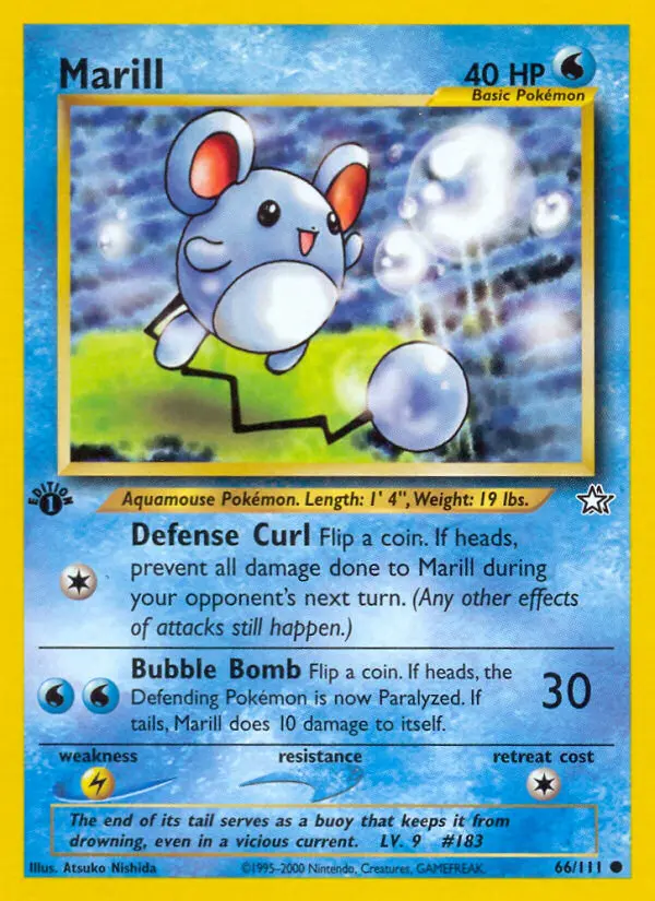 Marill — Neo Genesis card #66