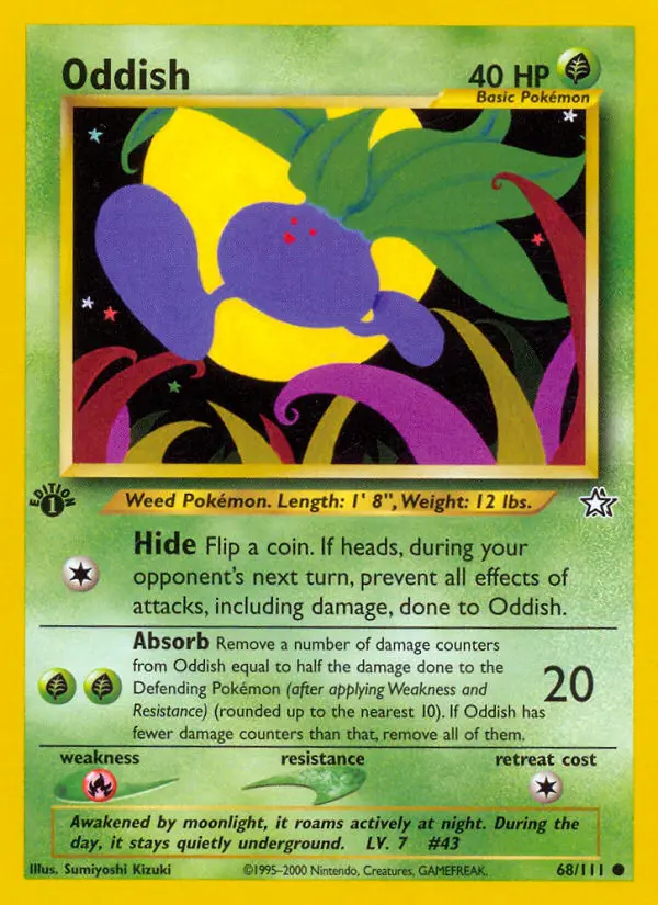 Oddish — Neo Genesis card #68