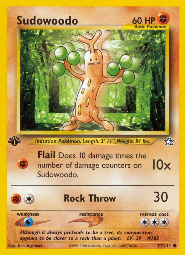 Sudowoodo — Neo Genesis card #77