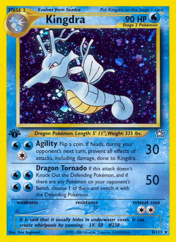 Kingdra — Neo Genesis card #8