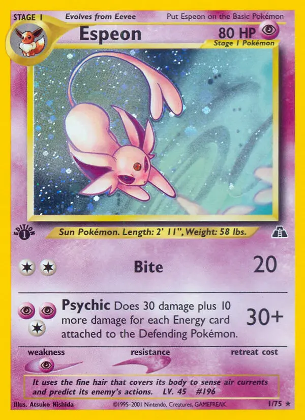 Espeon — Neo Discovery card #1