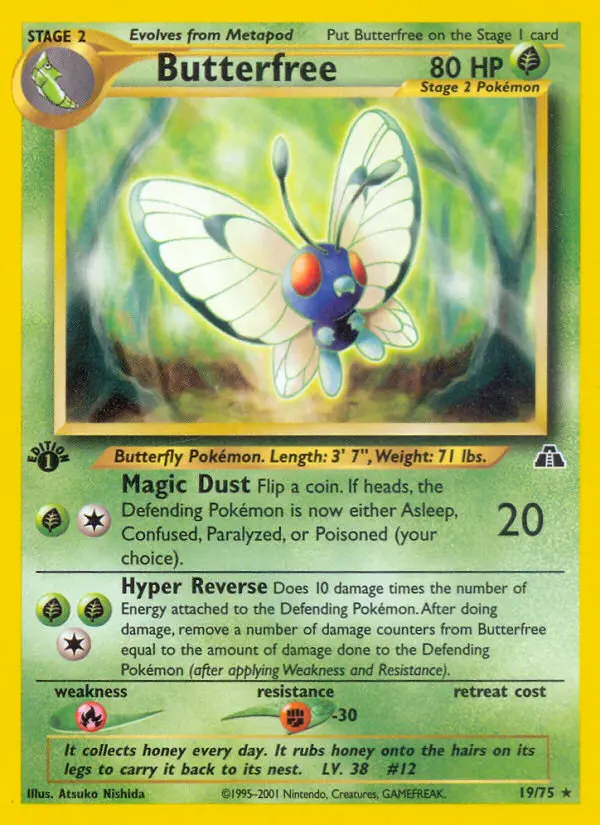 Butterfree — Neo Discovery card #19