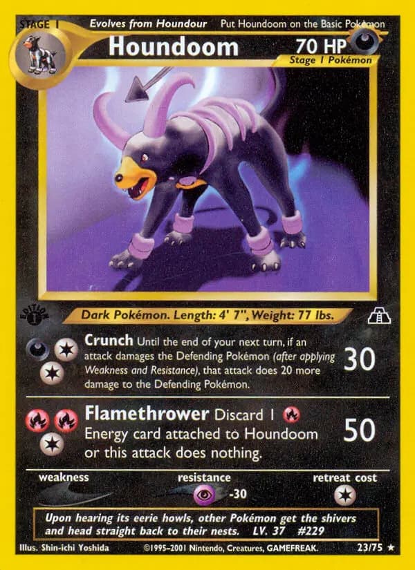 Houndoom — Neo Discovery card #23