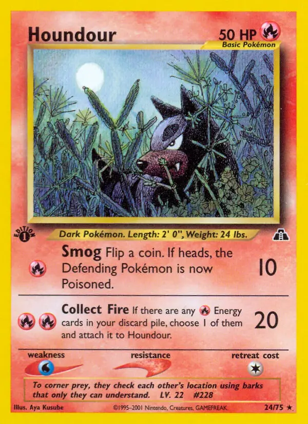 Houndour — Neo Discovery card #24
