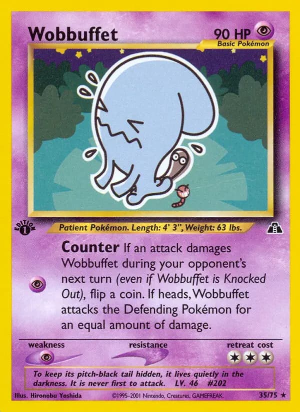Wobbuffet — Neo Discovery card #35