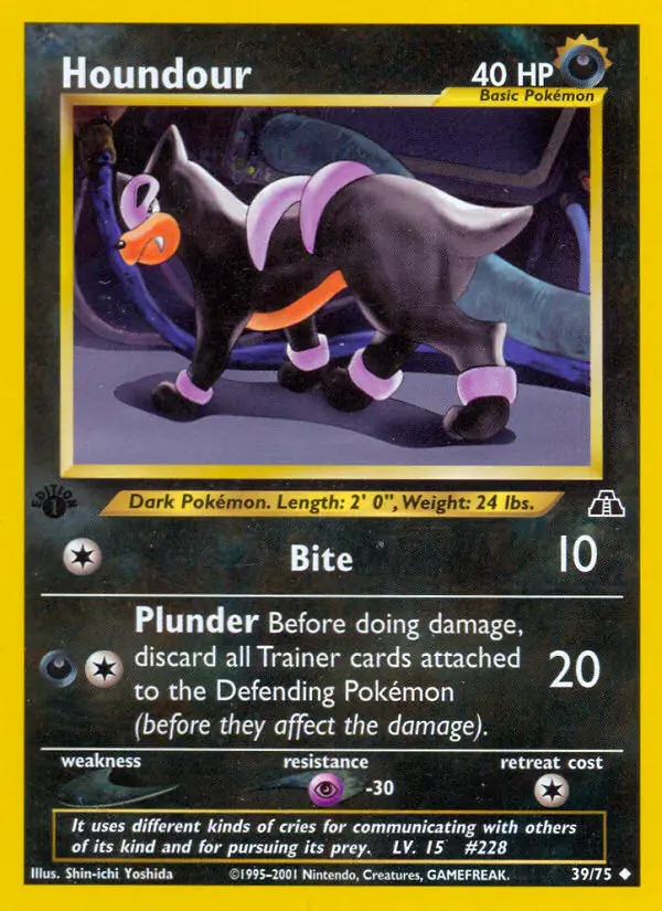 Houndour — Neo Discovery card #39