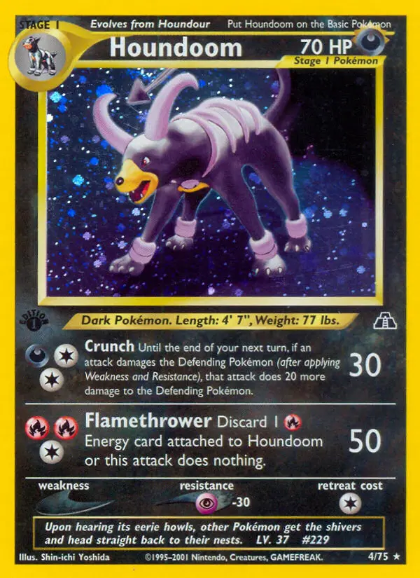 Houndoom — Neo Discovery card #4