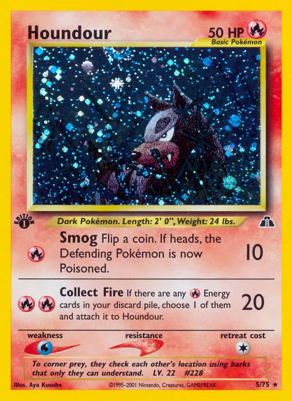 Houndour — Neo Discovery card #5