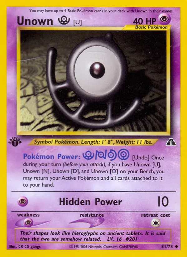 Unown [U] — Neo Discovery card #51