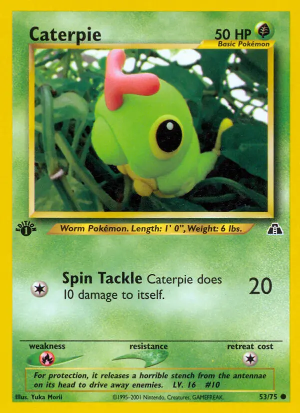 Caterpie — Neo Discovery card #53