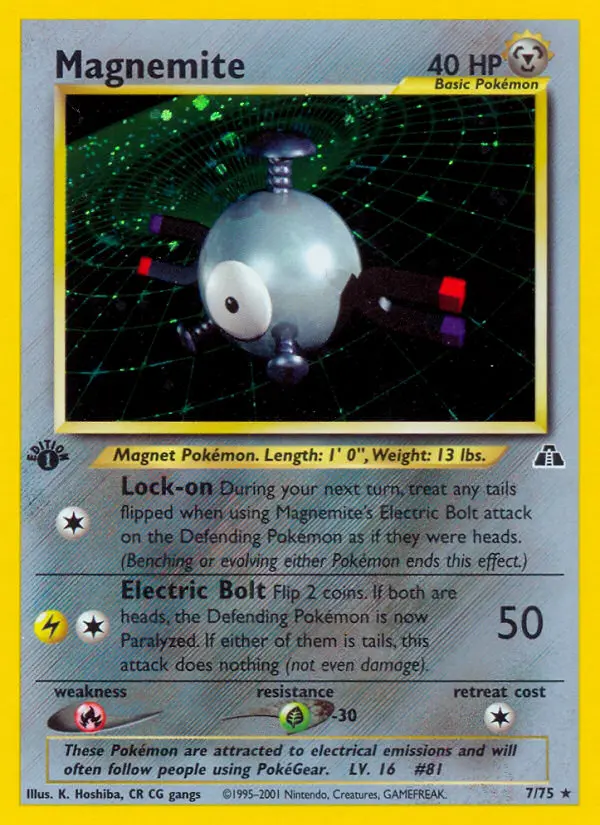 Magnemite — Neo Discovery card #7