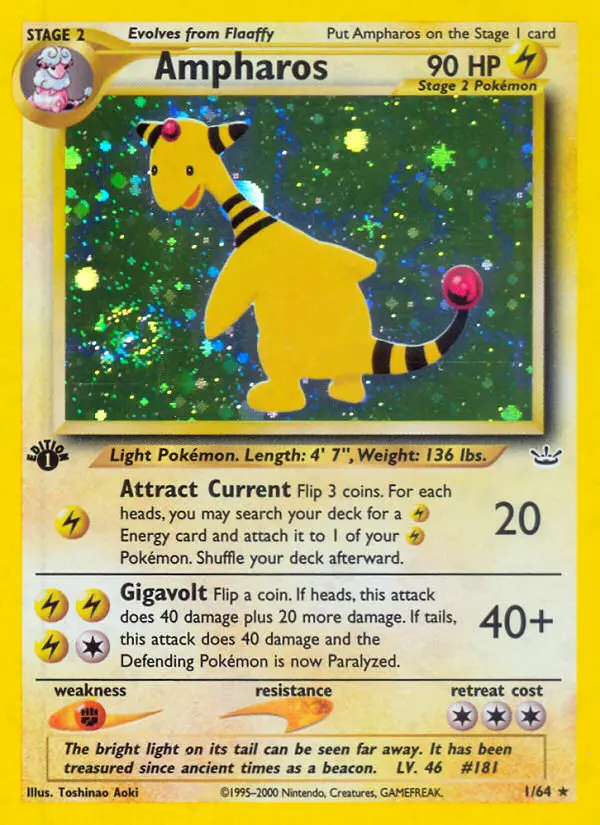 Ampharos — Neo Revelation card #1