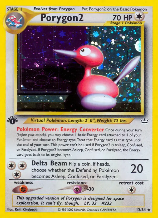 Porygon2 — Neo Revelation card #12