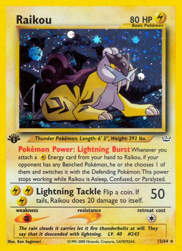 Raikou — Neo Revelation card #13