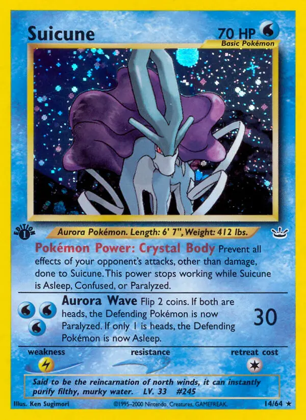 Suicune — Neo Revelation card #14