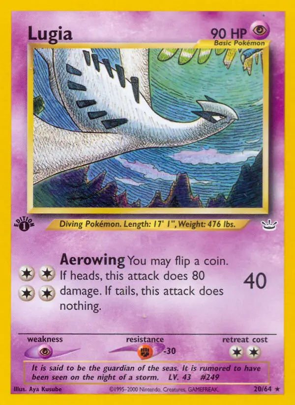 Lugia — Neo Revelation card #20