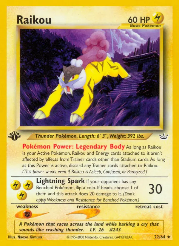 Raikou — Neo Revelation card #22