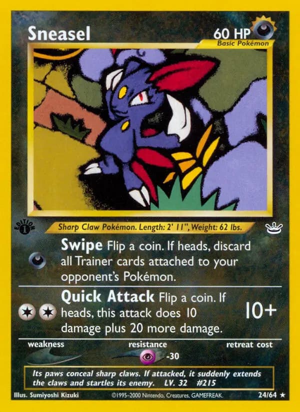Sneasel — Neo Revelation card #24