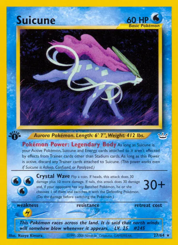 Suicune — Neo Revelation card #27