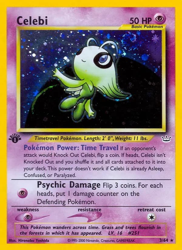 Celebi — Neo Revelation card #3