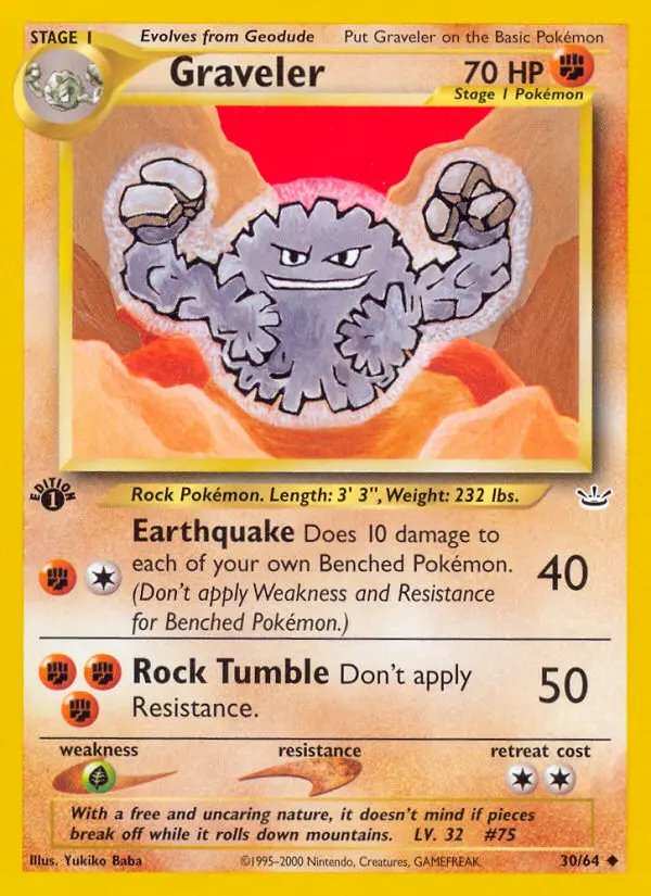 Graveler — Neo Revelation card #30