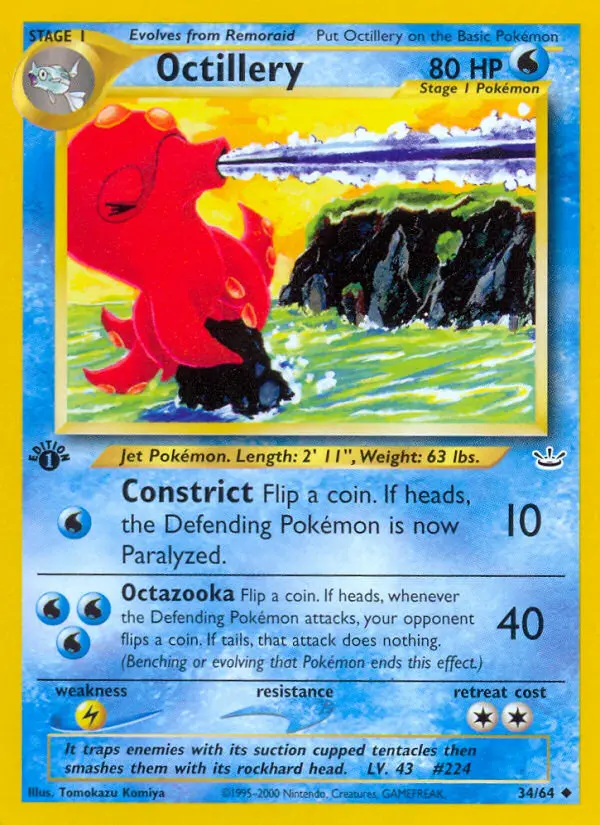 Octillery — Neo Revelation card #34