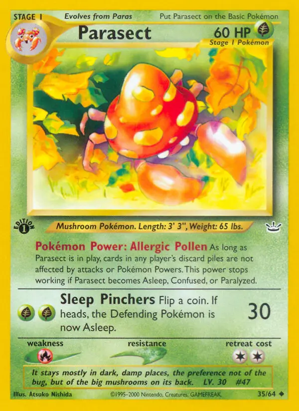 Parasect — Neo Revelation card #35