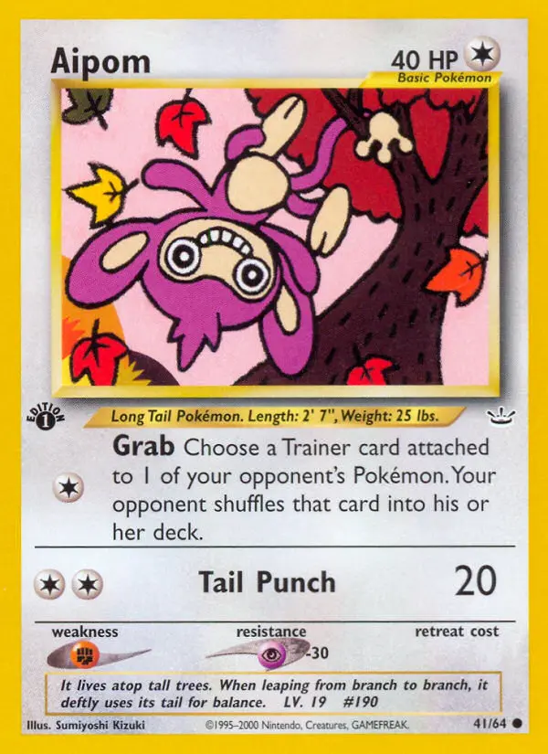 Aipom — Neo Revelation card #41