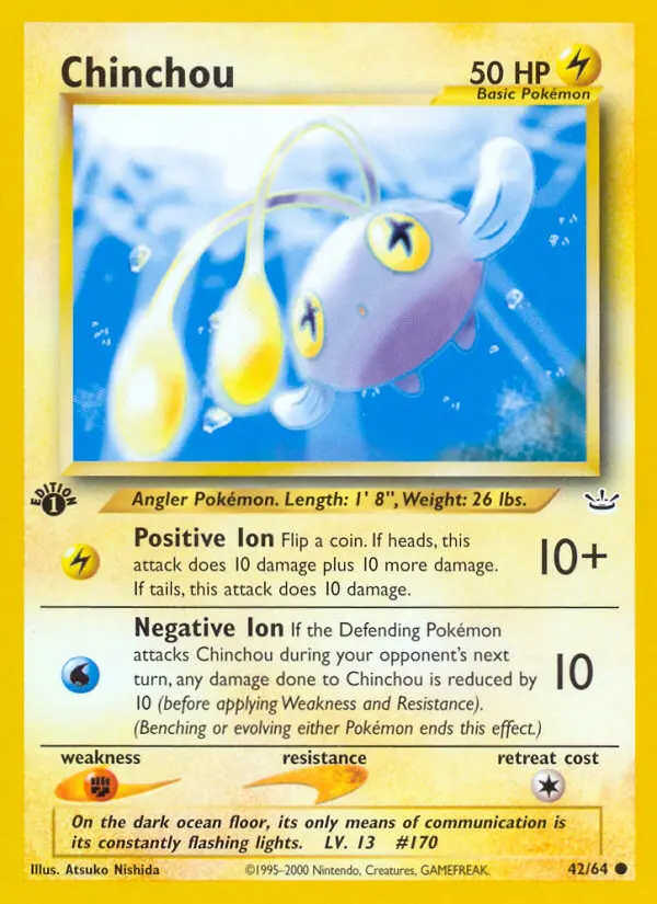 Chinchou — Neo Revelation card #42
