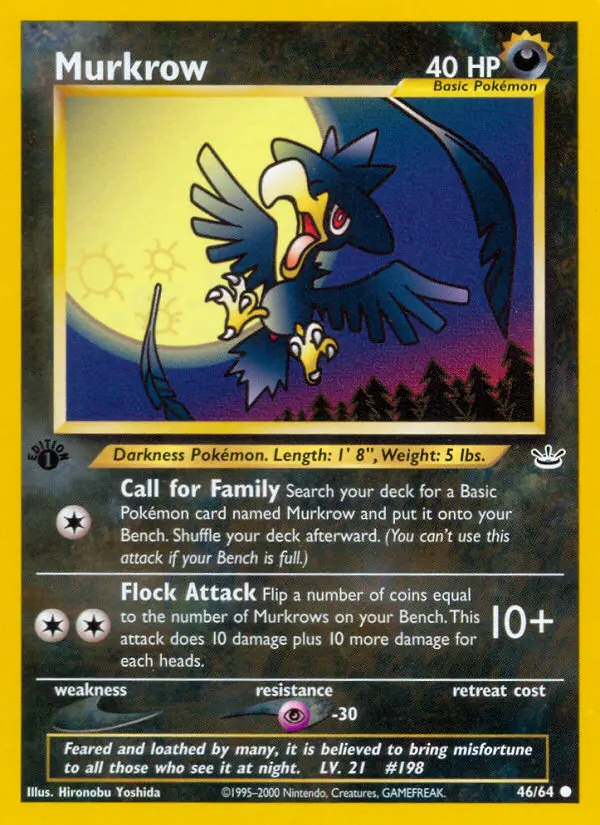 Murkrow — Neo Revelation card #46