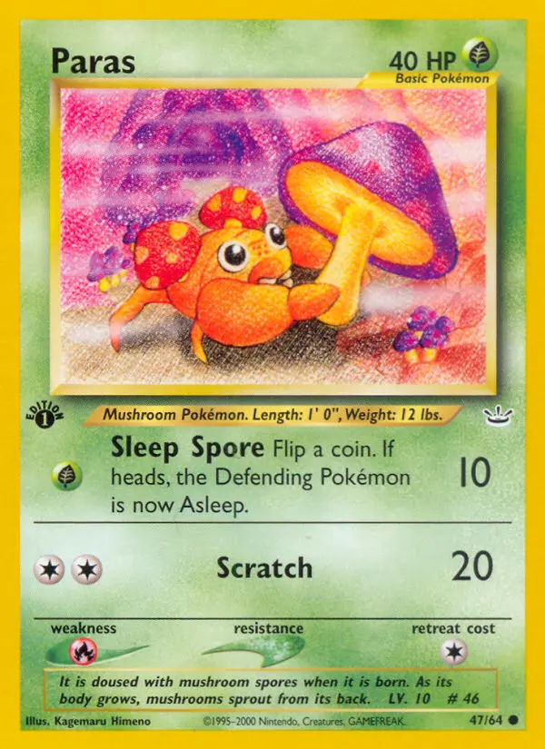 Paras — Neo Revelation card #47