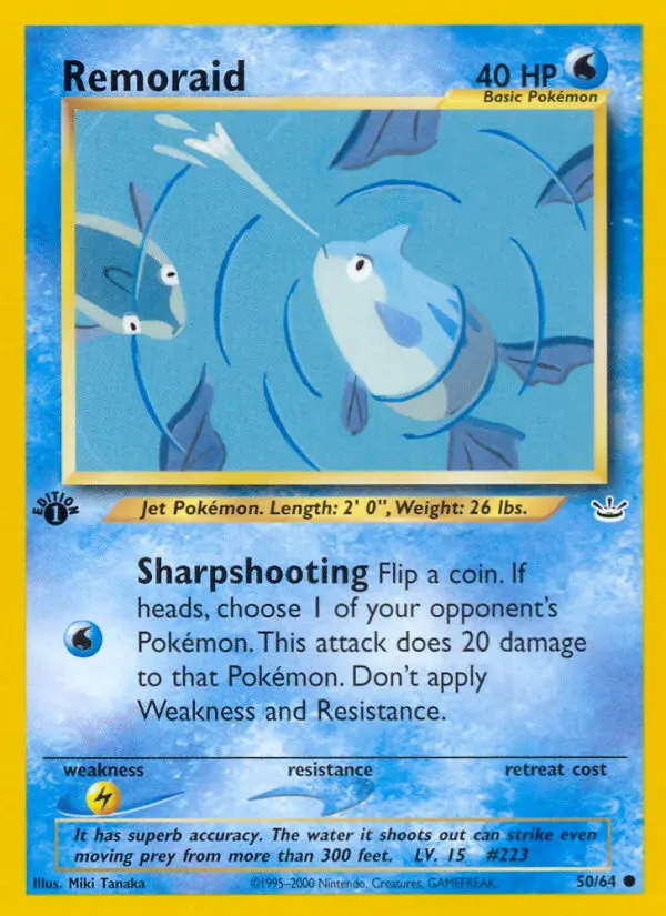 Remoraid — Neo Revelation card #50
