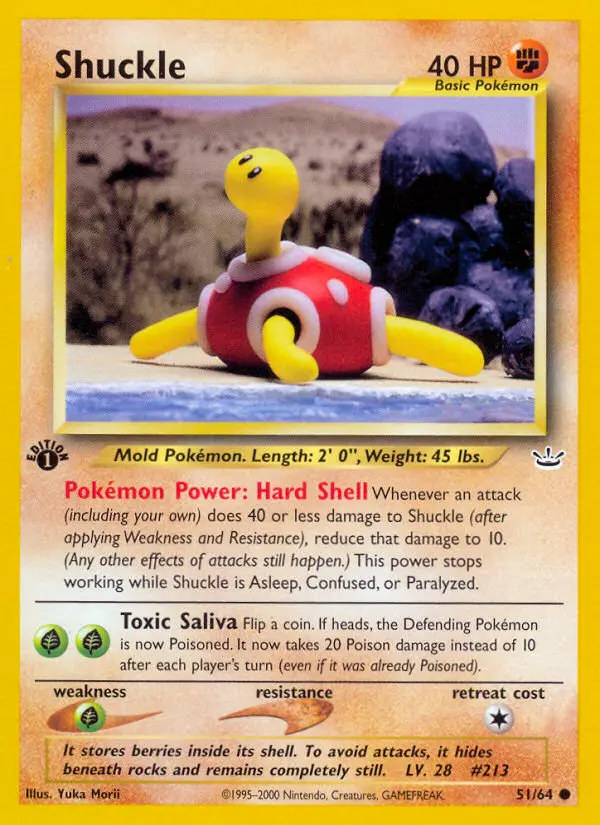 Shuckle — Neo Revelation card #51
