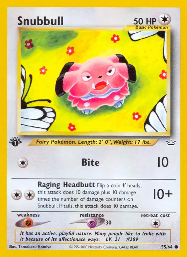 Snubbull — Neo Revelation card #55