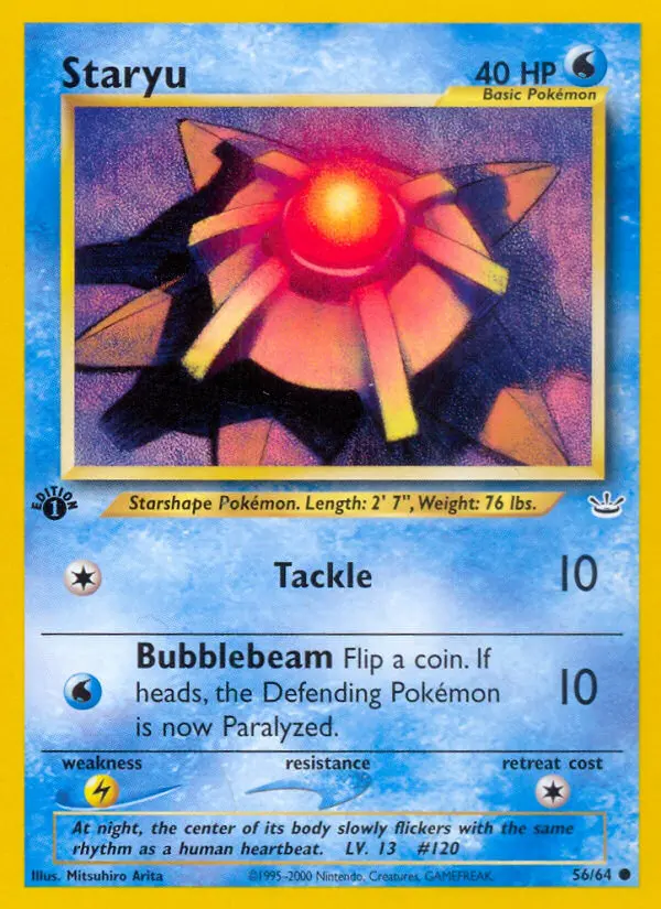 Staryu — Neo Revelation card #56