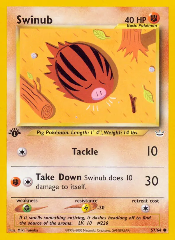 Swinub — Neo Revelation card #57