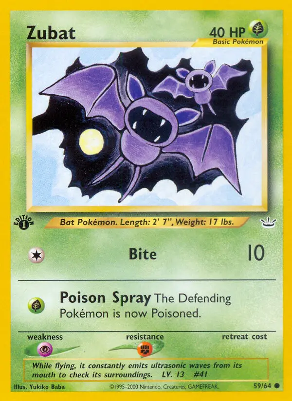 Zubat — Neo Revelation card #59
