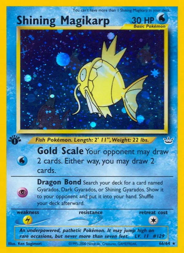 Shining Magikarp — Neo Revelation card #66