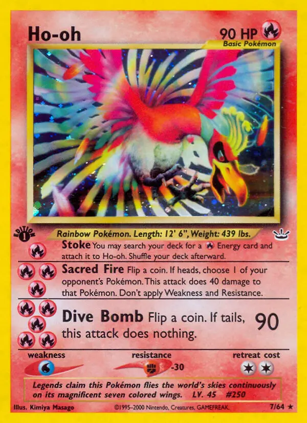 Ho-oh — Neo Revelation card #7