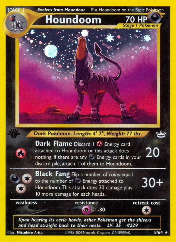 Houndoom — Neo Revelation card #8