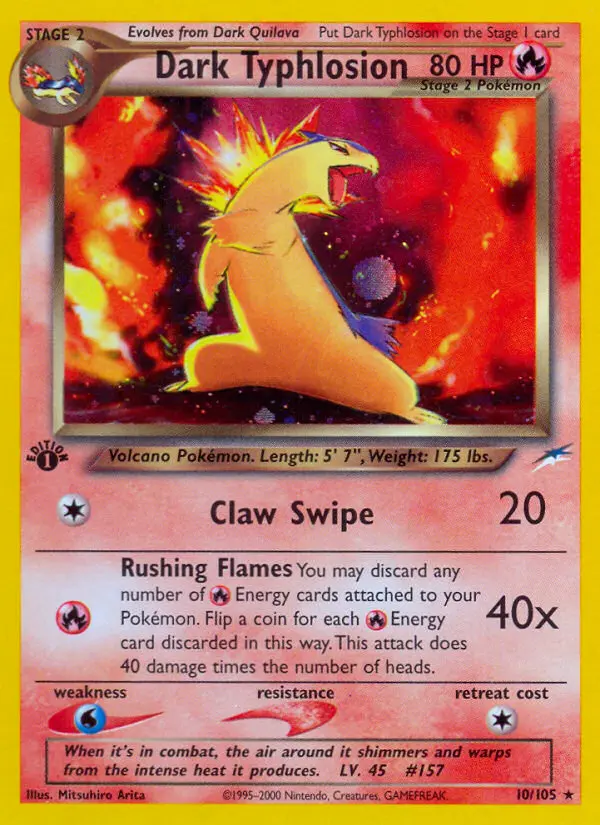 Dark Typhlosion — Neo Destiny card #10