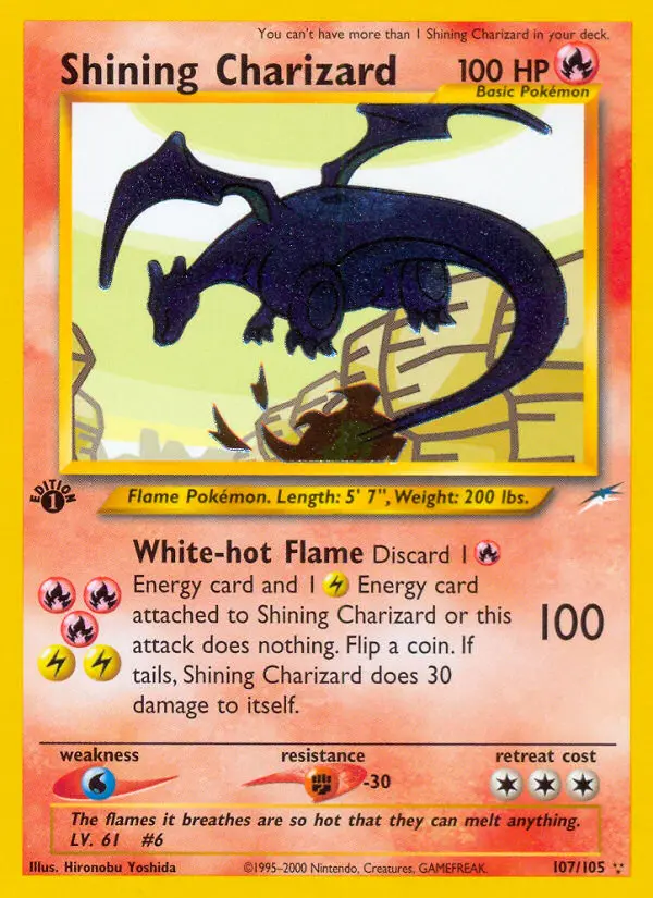 Shining Charizard — Neo Destiny card