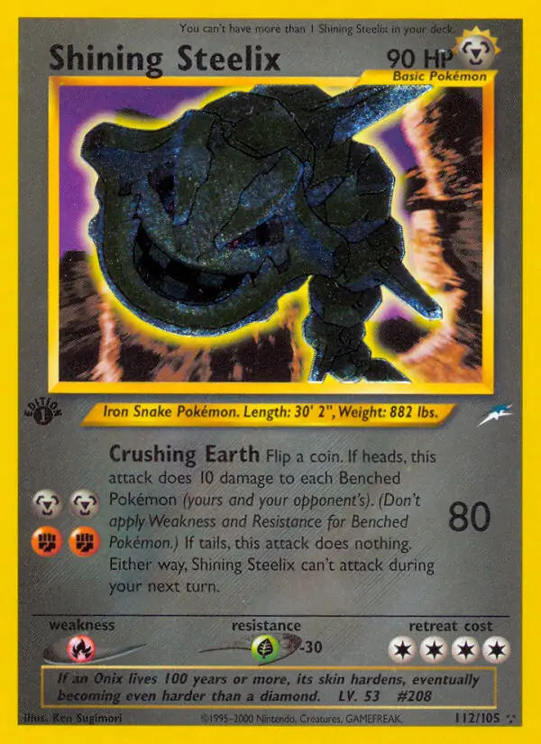 Shining Steelix — Neo Destiny card #112